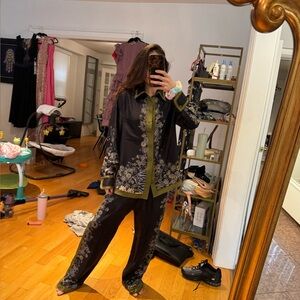 Zimmerman silk oversized button down top